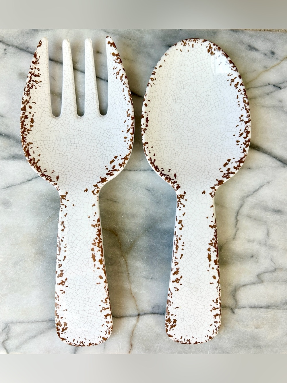 Melamine 12” Fork and Spoon set Spoon Rests
